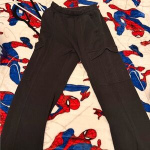 Old Navy Black Wide-Leg Active Joggers